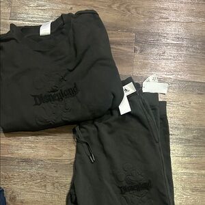 Disney Black Sweatshirt and Pants Set